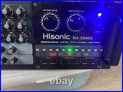 Hisonic Dual Channel MA3800K Karaoke Mixing Amplifier