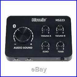 Hisonic HS223 2-in-1 Digital Smart Home Karaoke Sound Mixer & Dual UHF Cordle