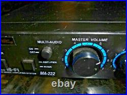 Hisonic Stereo H-fi Karoke Mixer/amplifier System Ma-222