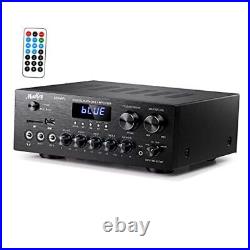 Home Audio Amplifier Stereo Receivers with Bluetooth 5.0, 400W 2.0 Channel