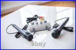 Home Karaoke Mixer Kit 2 Mic with Echo Tone & Volume Control for Two Microphones