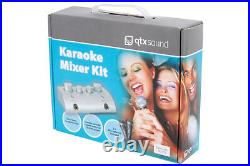 Home Karaoke Mixer Kit 2 Mic with Echo Tone & Volume Control for Two Microphones