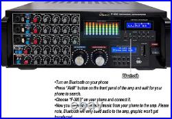 IP-4000 3000W Recording/Bluetooth/Hdmi/Arc/Optical Professional Console Mixin