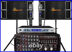 Idolpro 1300Watts IP-3800 II Mixing Amplifier & IPS-650 Speaker plus Wireless Mi