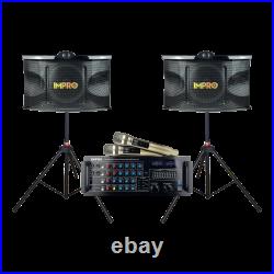ImPro House Party Bundle Plus with Mixing Amplifier, Speakers, and Accessories