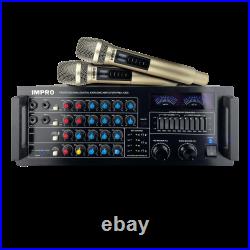 ImPro PMA-1200 Mixing Amplifier Bundle with ImPro UHF-88II Wireless Microphones
