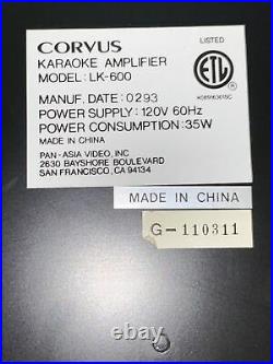 Intage Corvus Lk-600 Digital Echo Karaoke Amplifier