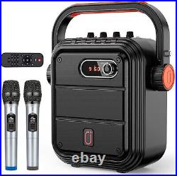 JYX Karaoke Machine with 2 UHF Wireless Microphones