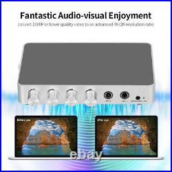 KM200 Karaoke Sound Mixer Amplifier Digital Stereo Audio Echo System 4K/2K Y2J3