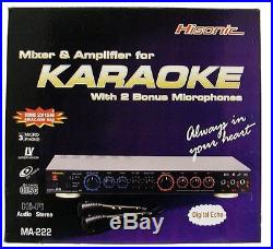 Karaoke Mixer Amplifier Set With Microphones Home Singing Party Music System