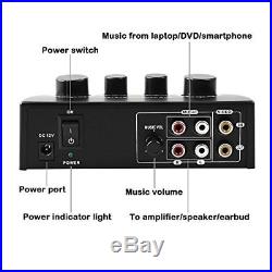 Karaoke Mixer Fifine Digital Audio Sound Echo Mixer For Dual Mic Inputs With