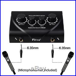 Karaoke Mixer Fifine Digital Audio Sound Echo Mixer with Cable for TV PC smart p