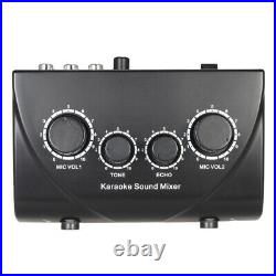 Karaoke Sound Mixer Dual Mic Inputs For Microphone Karaoke Ok Audio Mixer a C0W1