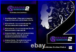 Karaoke Surgeon 2 Edit Files, Author Karaoke, Record, Convert & Remove vocals