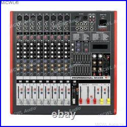 MiCWL 8 Channel Double Group Audio Mixer Music Recording Mixing Console