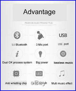 Mixing Karaoke Amplifier, 800W Power Bluetooth KTV Amplifier, 5.1 Sound Channel