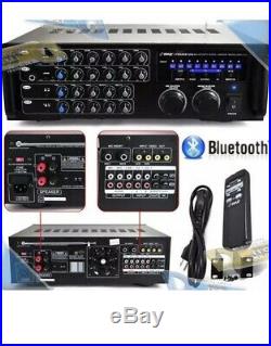 NEW Pyle 1000-Watt Bluetooth Stereo Audio/Video Mixer Karaoke Amplifier withRemote