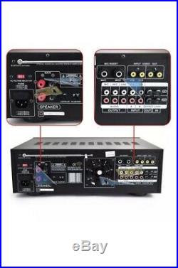 NEW Pyle 1000-Watt Bluetooth Stereo Audio/Video Mixer Karaoke Amplifier withRemote