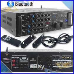 NEW Pyle 2000-Watt Bluetooth Stereo Audio/Video Mixer Karaoke Amplifier withUSB/SD