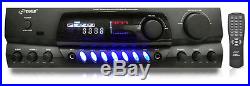 New PT265BT 200W Bluetooth Receiver Amplifier AM/FM 2 MIC Inputs Karaoke Mixing