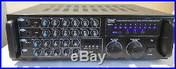 New Pyle PMXAKB2000 2000 Watt Bluetooth Stereo Mixer Karaoke Amplifier