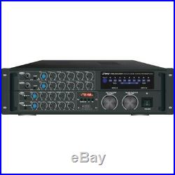 New Pyle Pro PMXAKB2000 2,000-Watt Bluetooth Stereo Mixer Karaoke Amp