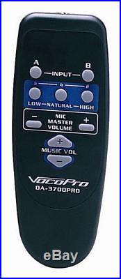 New Vocopro DA-3700 Pro 240 Watt Powered Karaoke Mixer/Amp