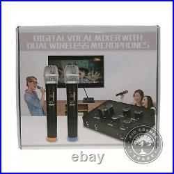 OPEN BOX Rybozen K201 Portable Karaoke Microphone Mixer System Set Black