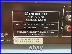 PIONEER MIC Mixer With Digital Echo MA-9