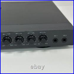 PRO. 2 KM-46 Karaoke Stereo Amplifier Mixer 2 Microphone Inputs