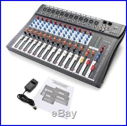 PROFESSIONAL Sound Mixer Board With Effects for Karaoke Digital 12 Channel USB
