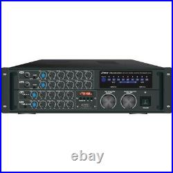 PYLE PMXAKB2000 2,000-Watt Bluetooth Stereo Mixer Karaoke Amp