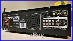PYLE PMXAKB2000W Bluetooth Karaoke Mixer + Amplifier for Home Office USB/SD