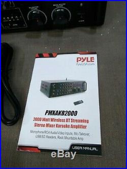 PYLE PRO PMXAKB2000 Pyle Pro 2,000-Watt Bluetooth Stereo Mixer Karaoke