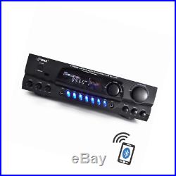 PYLE PT265BT Bluetooth 200W Digital Receiver Amplifier for Karaoke Mixing with T