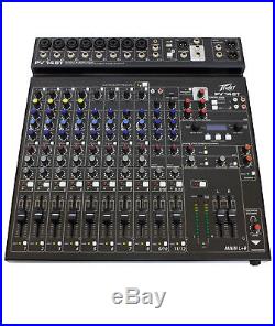 Peavey PV 14BT 14 Ch Mixing Desk Mixer + Bluetooth + FX + 2 x USB + Media Player