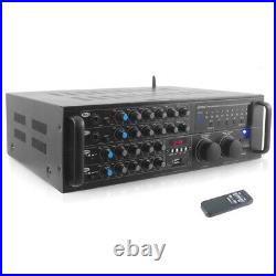 Petra 2000-Watt Bluetooth Stereo Mixer Karaoke Amp PMXAKB2000