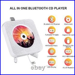 Portable CD Player with Bluetooth, Wall Mountable CD Players Music Player