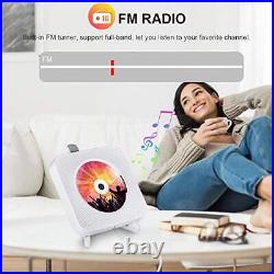 Portable CD Player with Bluetooth, Wall Mountable CD Players Music Player