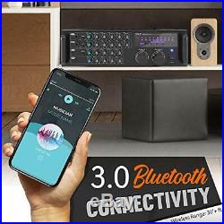 Pro 1000-Watt Portable Wireless Bluetooth Stereo Mixer Karaoke Amplifier