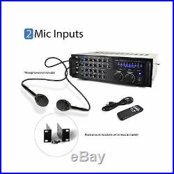 Pro 1000-Watt Portable Wireless Bluetooth Stereo Mixer Karaoke Amplifier Sy