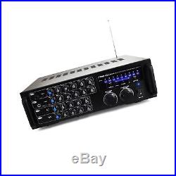 Pro 1000-Watt Portable Wireless Bluetooth Stereo Mixer Karaoke Amplifier Sy