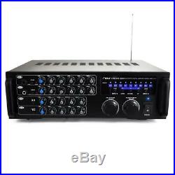 Pro 1000 Watt Portable Wireless Bluetooth Stereo Mixer Karaoke Amplifier System