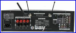 Pro 1500W Karaoke Mixer Amplifier with USB Record, HDMI, Bluetooth & Mics