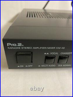 Pro. 2 Karaoke Stereo Amplifier/ Mixer Km-46