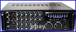 Pro 700-Watt Digital Rack Mountable Karaoke Mixer Stereo Amplifier EBK37BT with