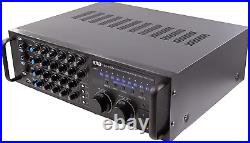 Pro 700-Watt Digital Rack Mountable Karaoke Mixer Stereo Amplifier EBK37BT with
