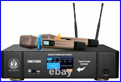 Professional 4000W Digital Karaoke Sound Amplifier With Touch Screen & Mics