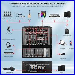 Professional Audio Mixer, 4-channel audio interface mixer, 99 bit DSP Reverb EX4