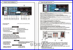 Professional Karaoke Mixing Amplifier Analog 1500W with Voice Recording